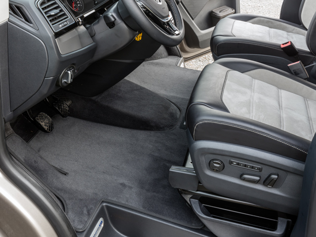 Tapis de voiture personnalisés - velours noir - convient pour VW